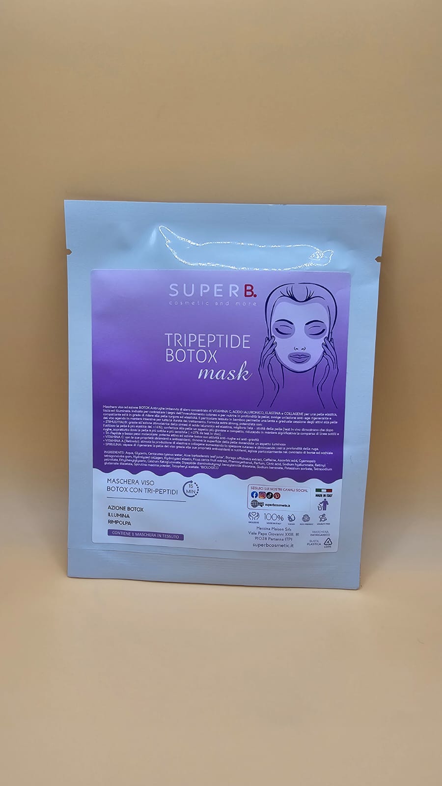 TRIPEPTIDE BOTOX mask