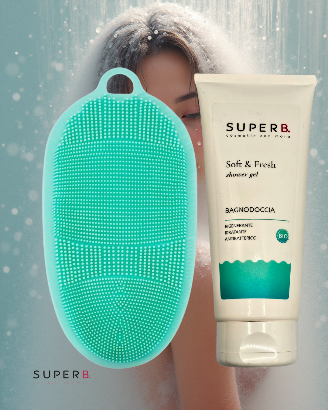 Set Doccia Antibatterico (soft&fresh +guanto doccia)