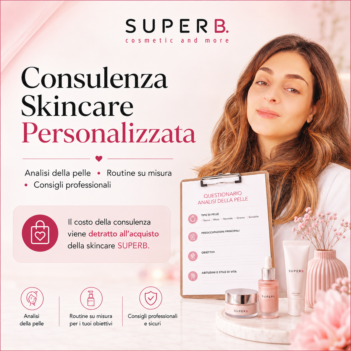 Consulenza skincare personalizzata SUPERB. Cod: NOSPED