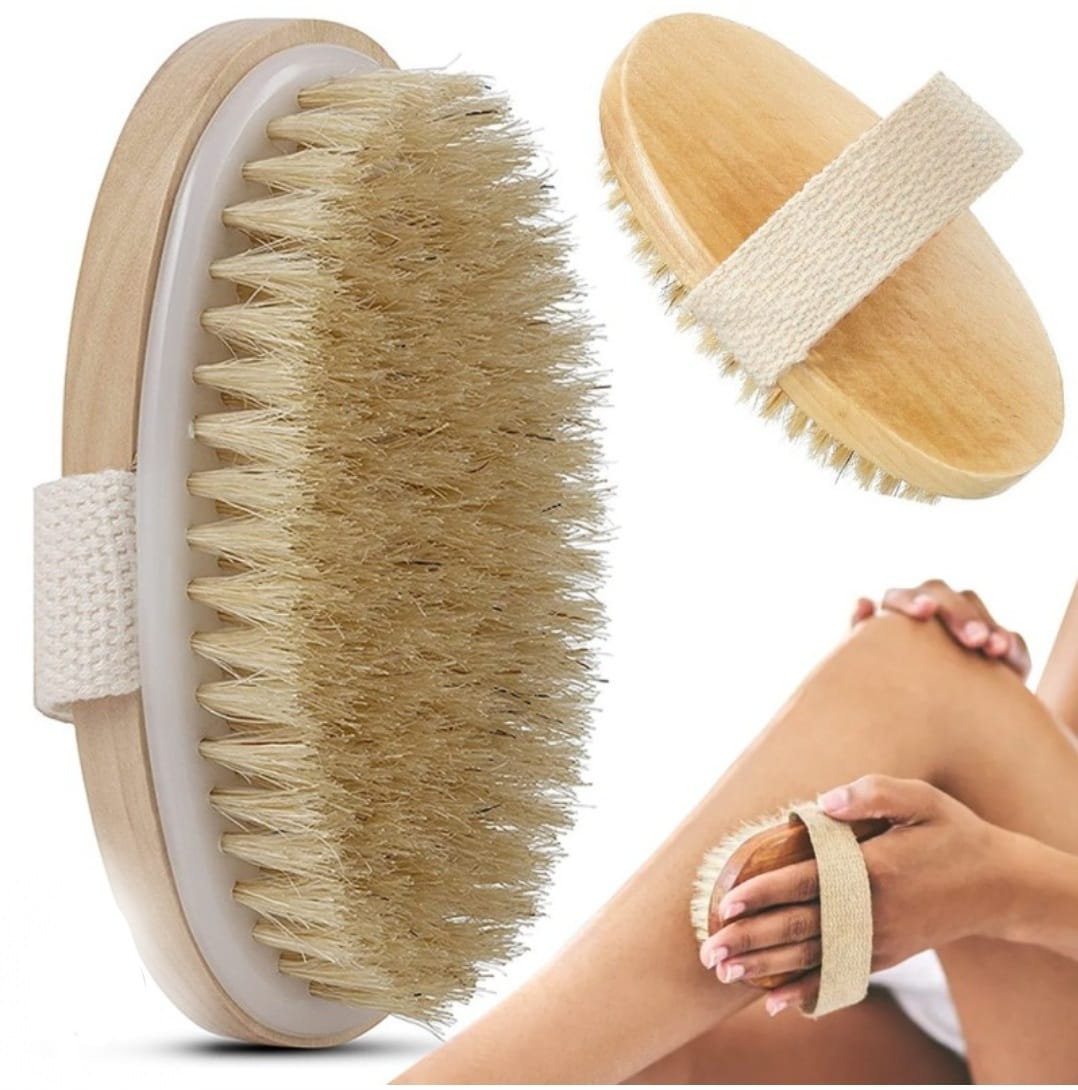 Spazzola corpo a secco in setole naturali