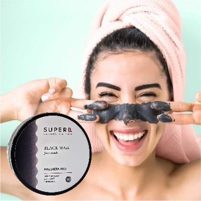 BLACK MASK maschera viso detox dermolevigante (ottima per pelli grasse, impure e con acne)