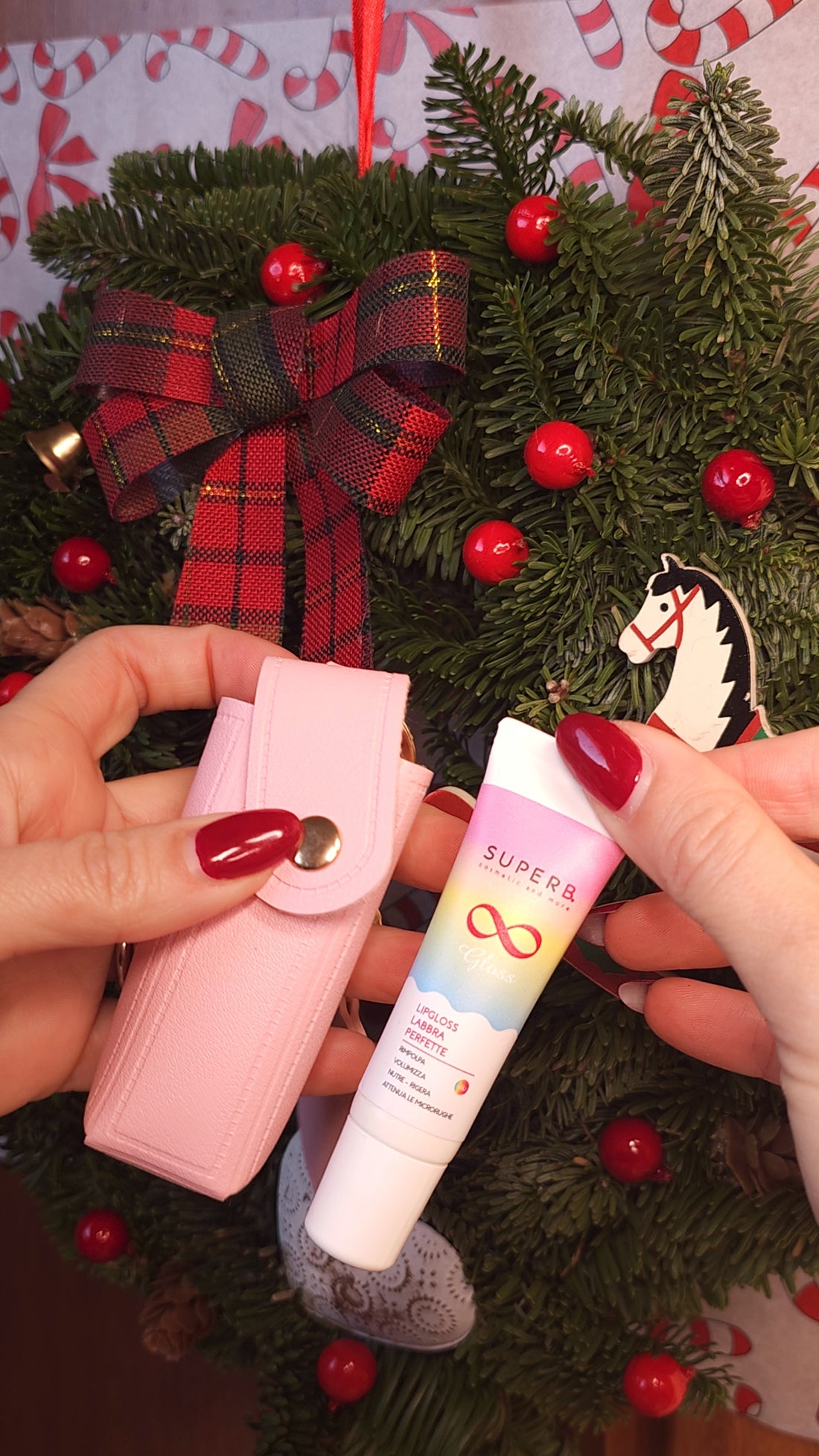 Set Infinity GLOSS+Portagloss portachiavi