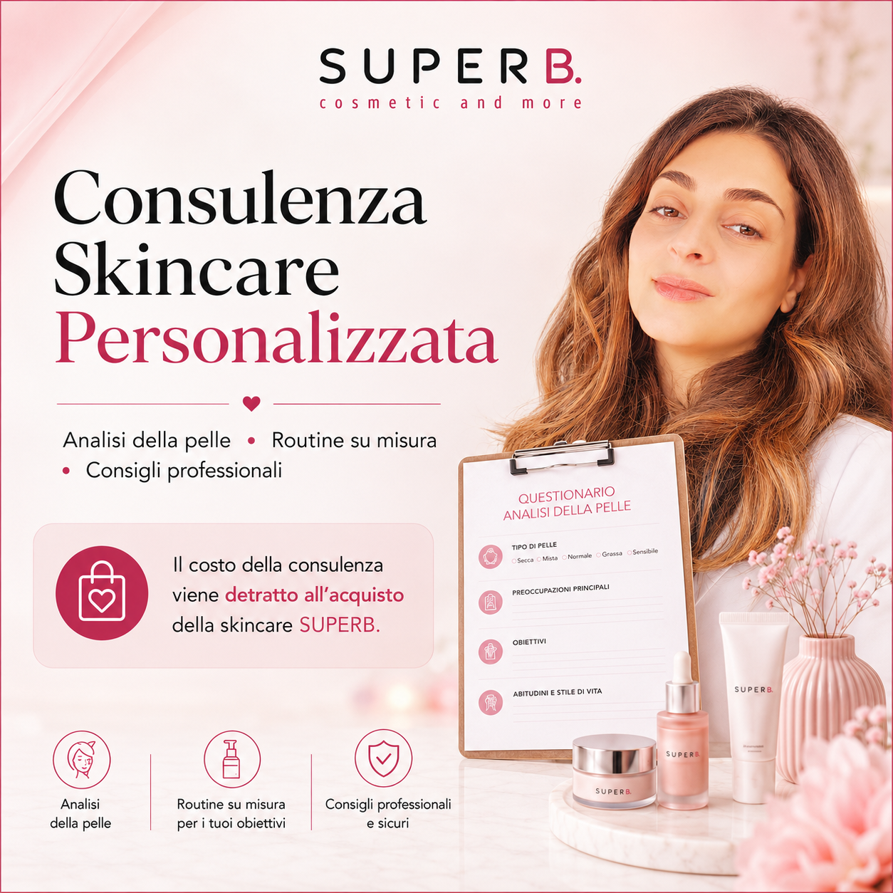 Consulenza skincare personalizzata SUPERB.