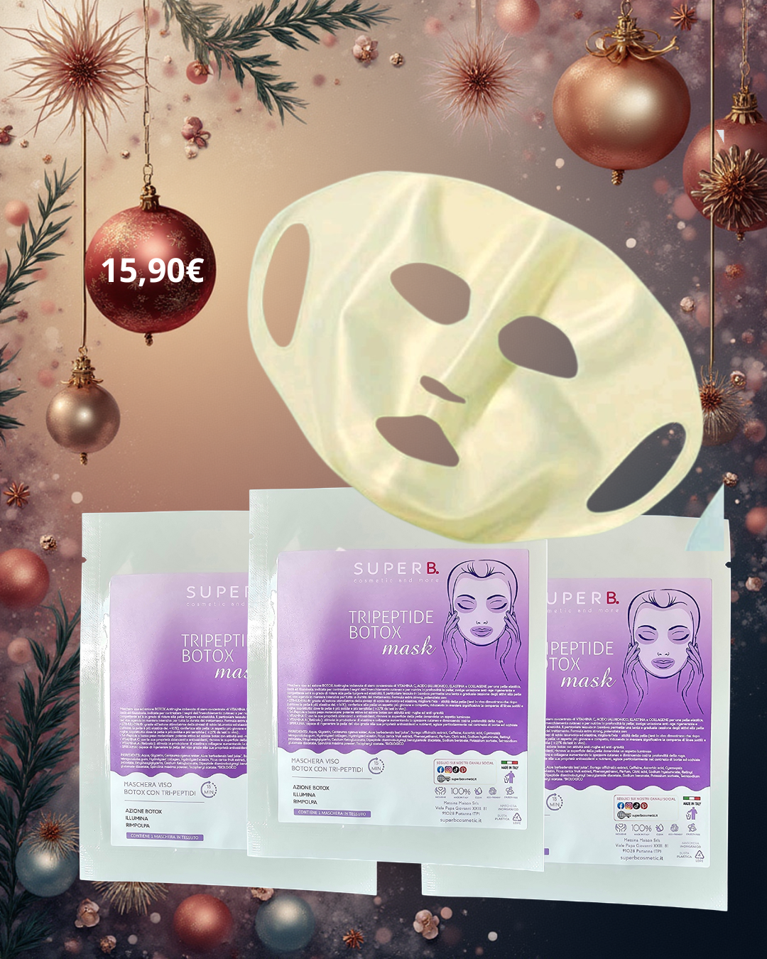 3 Botox Mask+ copri maschera silicone